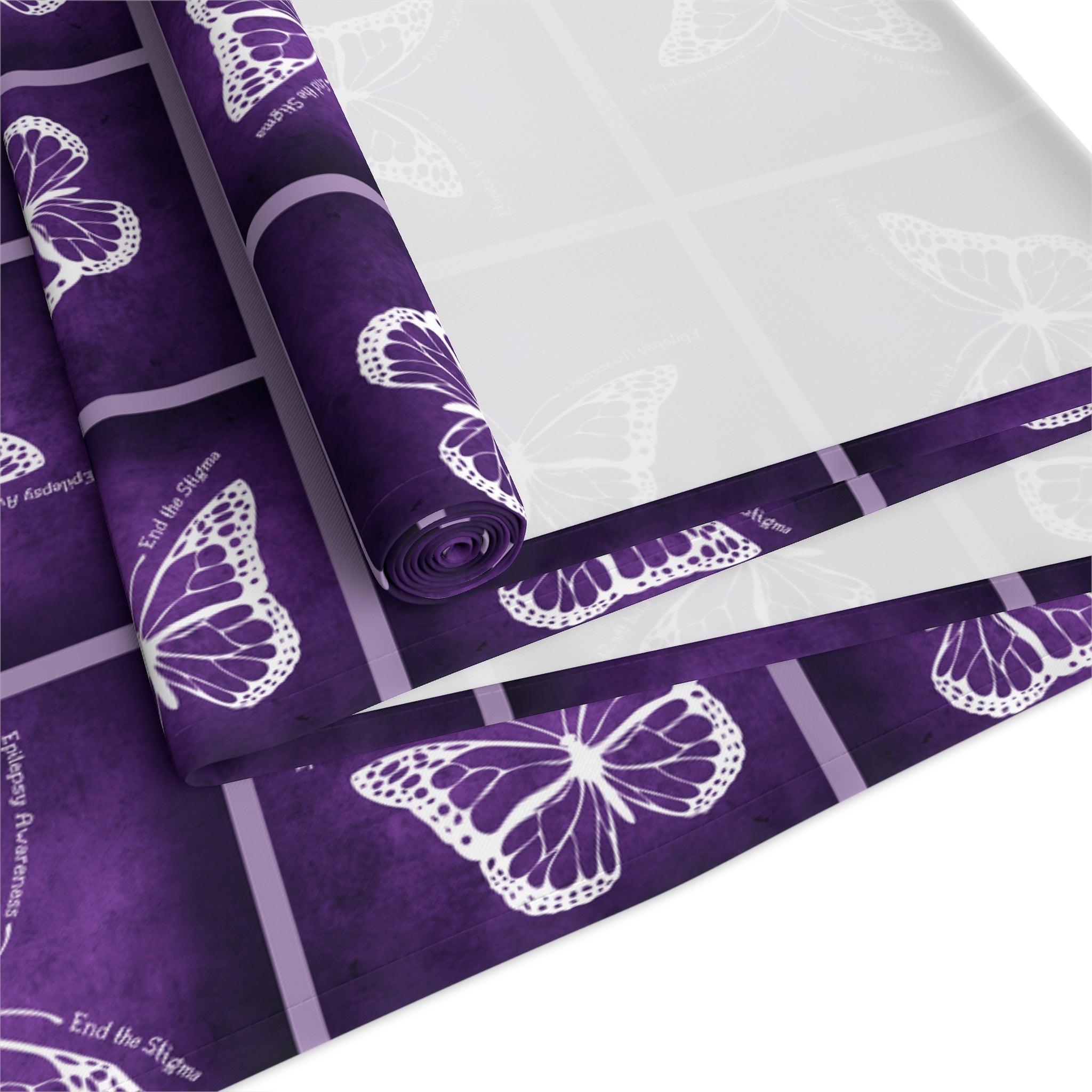 Elegant Purple Butterfly Design Table Runner - Decor, Dining, Table Decor - EpiAl's Shop