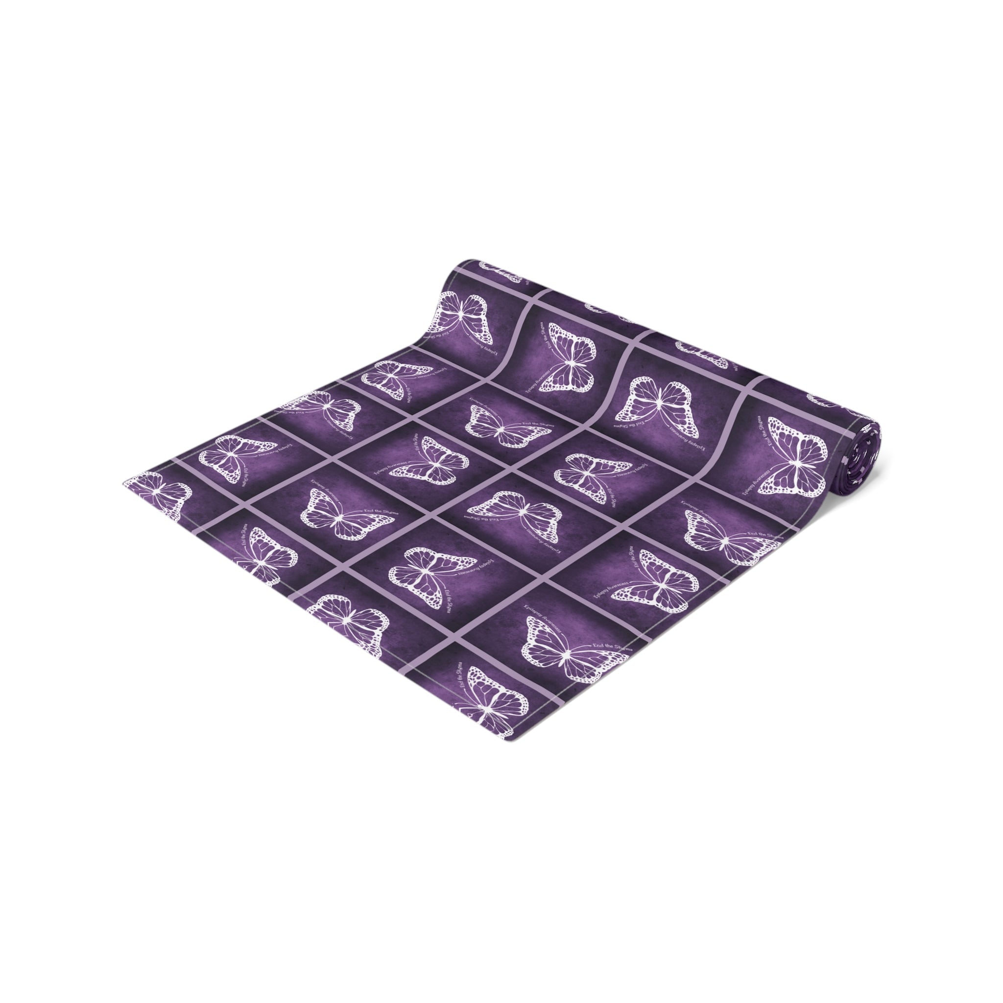 Elegant Purple Butterfly Design Table Runner - Decor, Dining, Table Decor - EpiAl's Shop