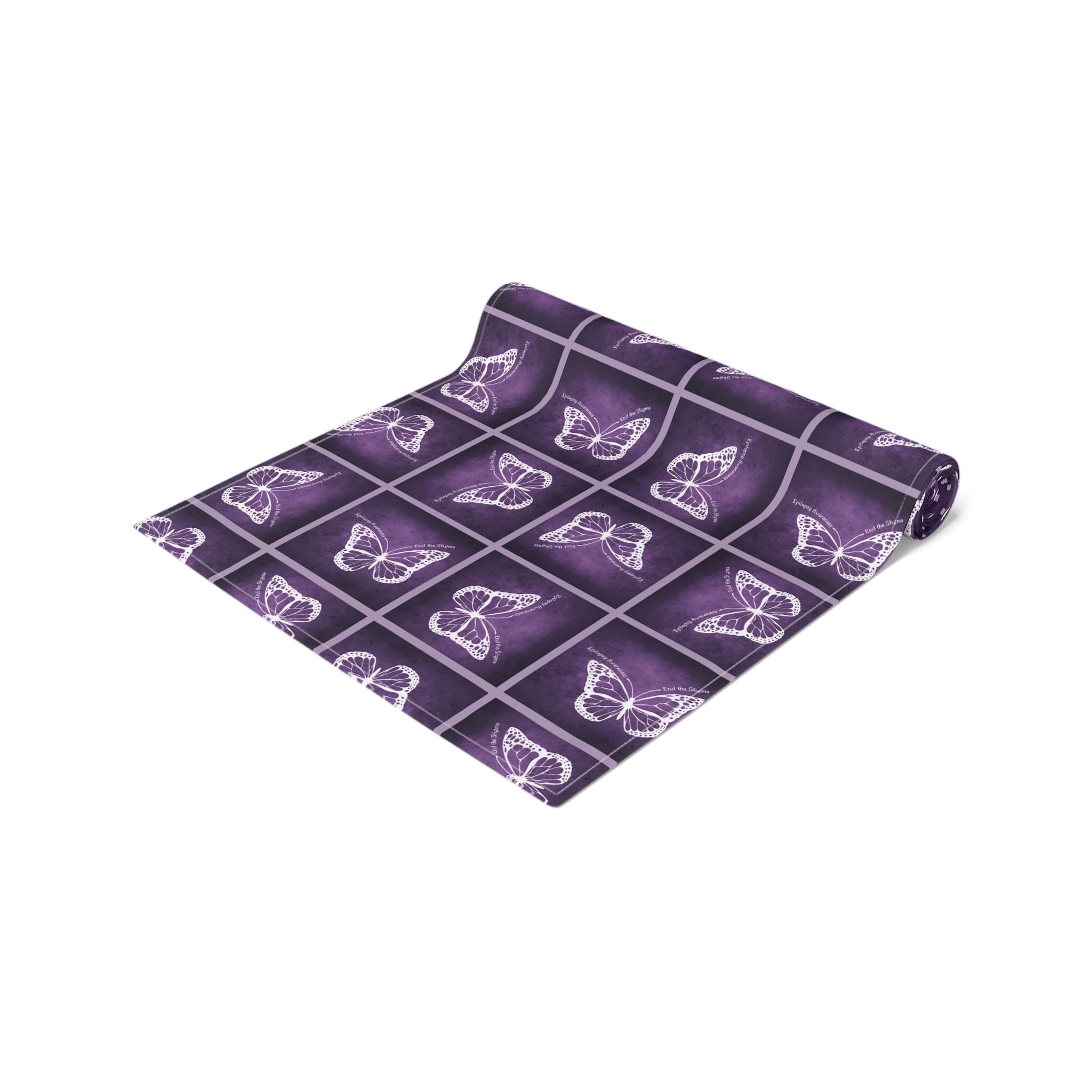 Elegant Purple Butterfly Design Table Runner - Decor, Dining, Table Decor - EpiAl's Shop