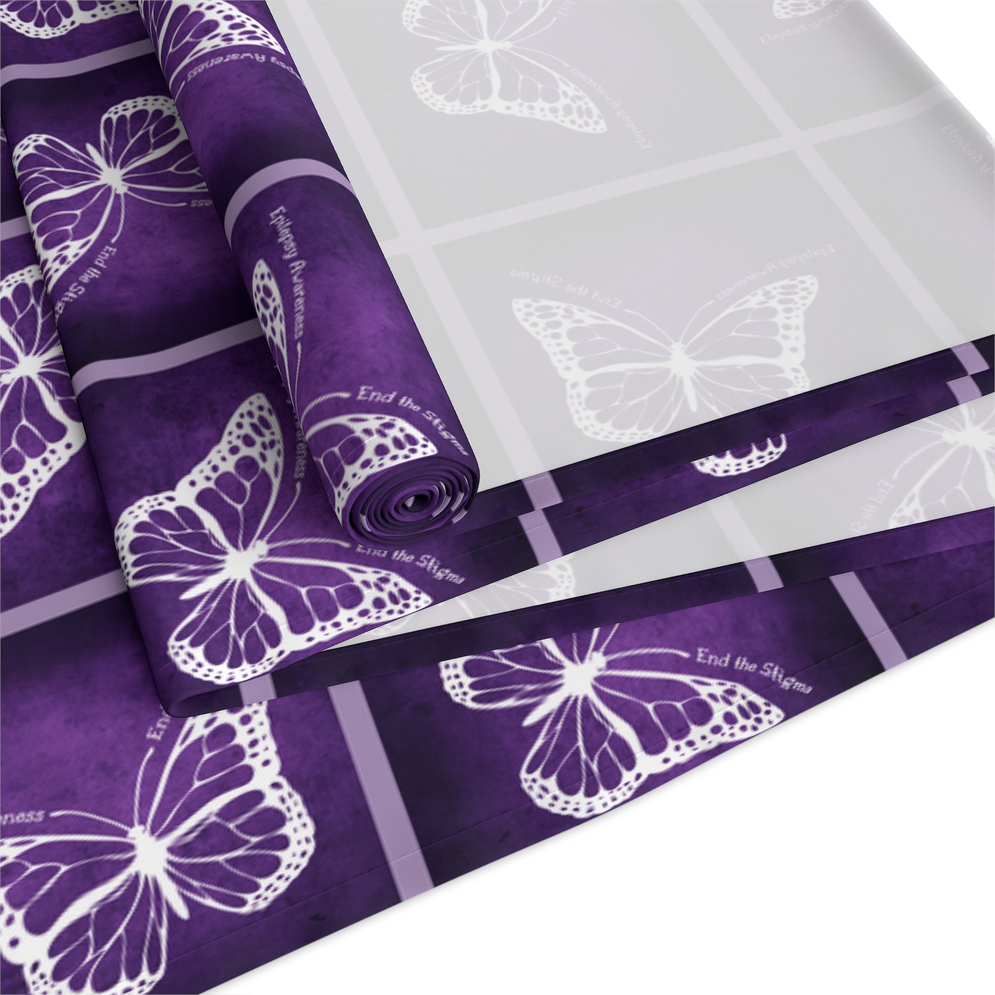Elegant Purple Butterfly Design Table Runner - Decor, Dining, Table Decor - EpiAl's Shop
