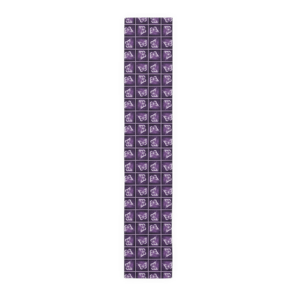 Elegant Purple Butterfly Design Table Runner - Decor, Dining, Table Decor - EpiAl's Shop