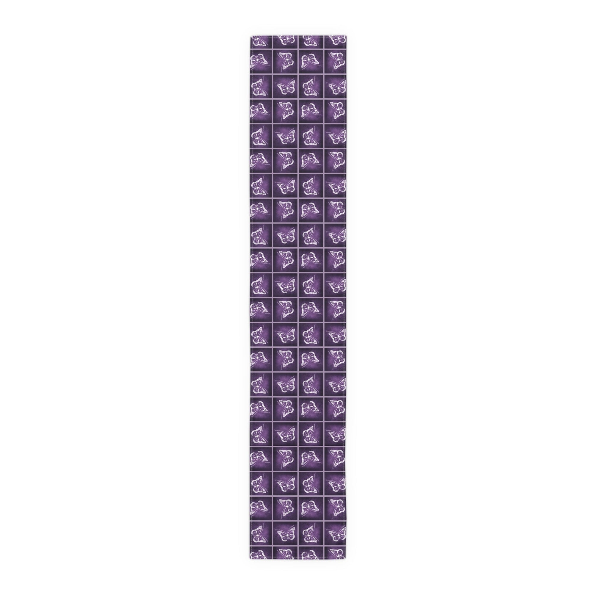 Elegant Purple Butterfly Design Table Runner - Decor, Dining, Table Decor - EpiAl's Shop
