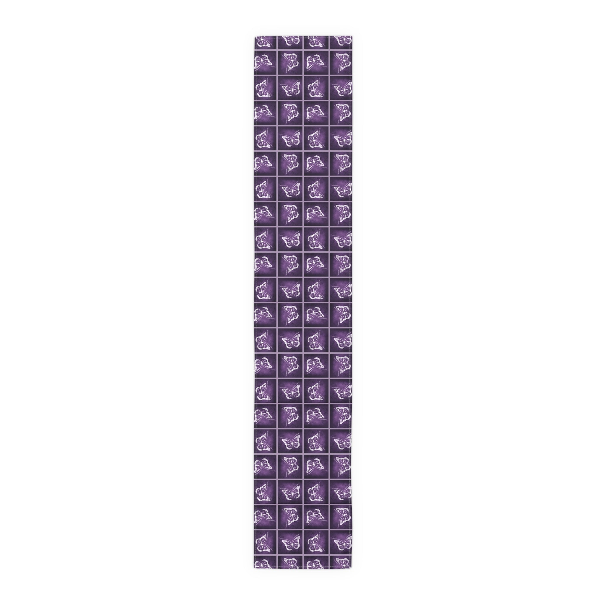 Elegant Purple Butterfly Design Table Runner - Decor, Dining, Table Decor - EpiAl's Shop