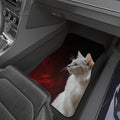 Elegant White Cat Car Mats - Set of 4 - Stylish Auto Accessories for Pet Lovers - Accessories, Auto, Spare Tire Covers - EpiAl's Shop