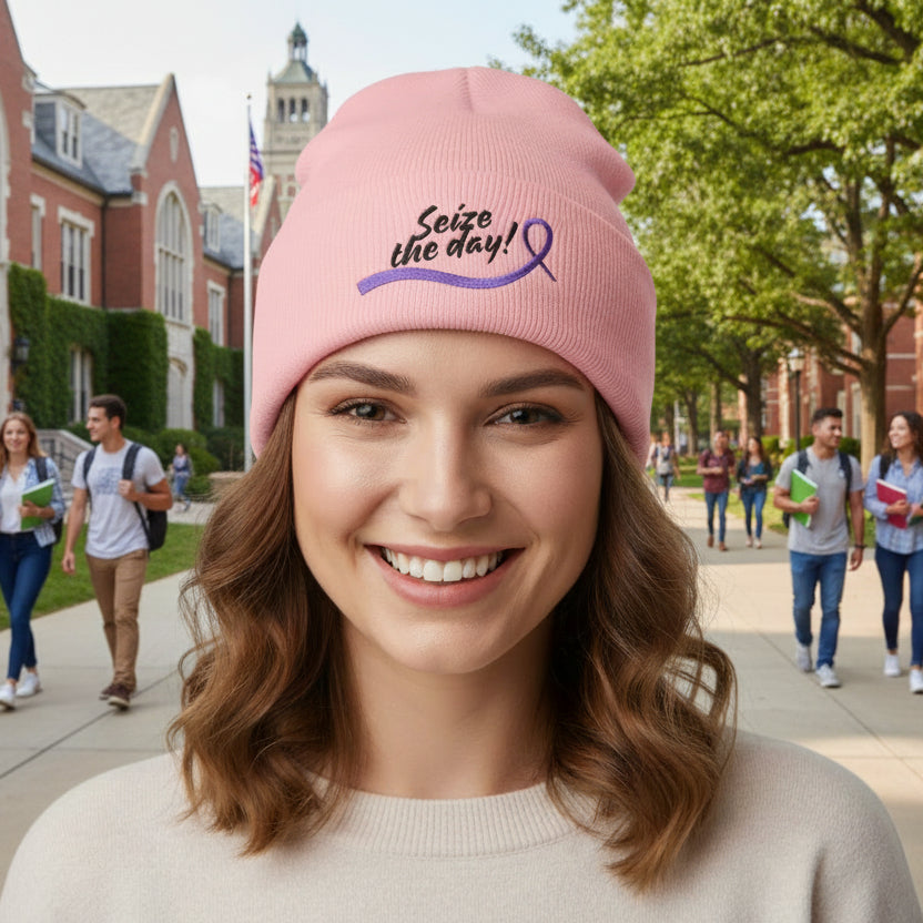 Embroidered Seize the Day Beanie - Hats, Beanie - EpiAl's Shop