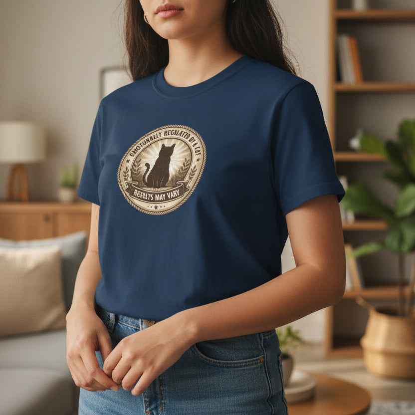 Emotionally Regulated by a Cat T-Shirt - Clothing, Unisex, T-Shirts - EpiAl's Shop