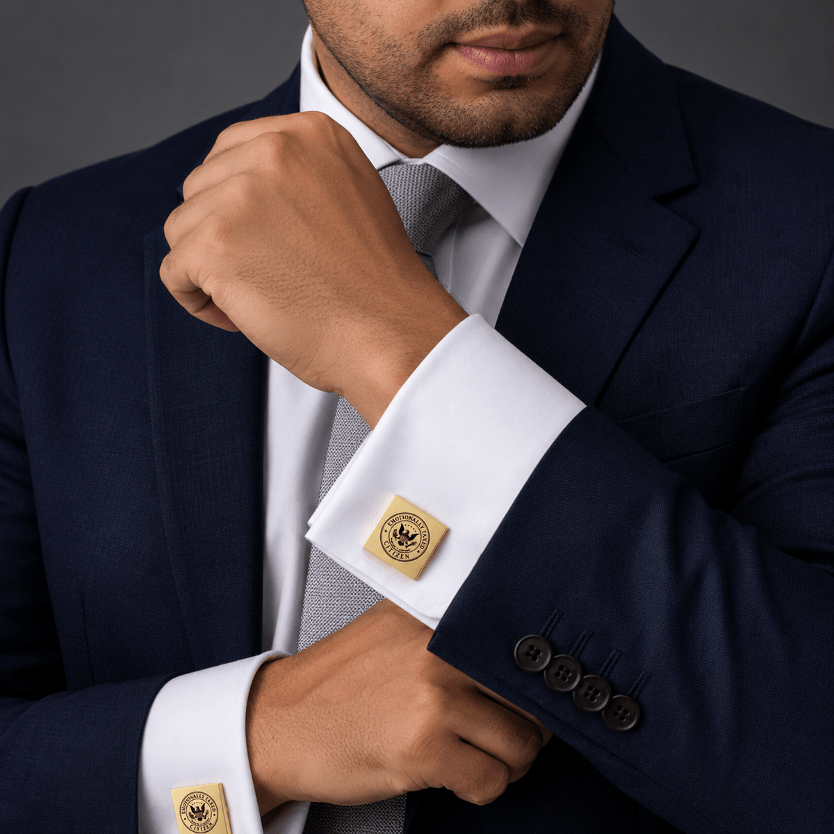 Emotionally Taxed Citizen Cufflinks - Jewelry, Cufflinks - EpiAl's Shop
