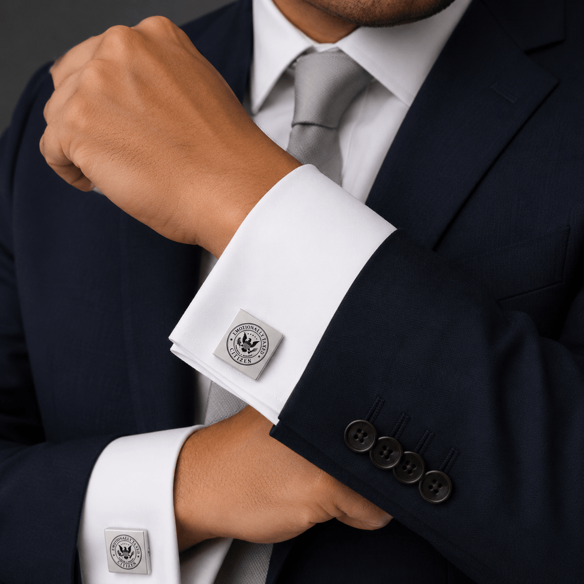 Emotionally Taxed Citizen Cufflinks - Jewelry, Cufflinks - EpiAl's Shop