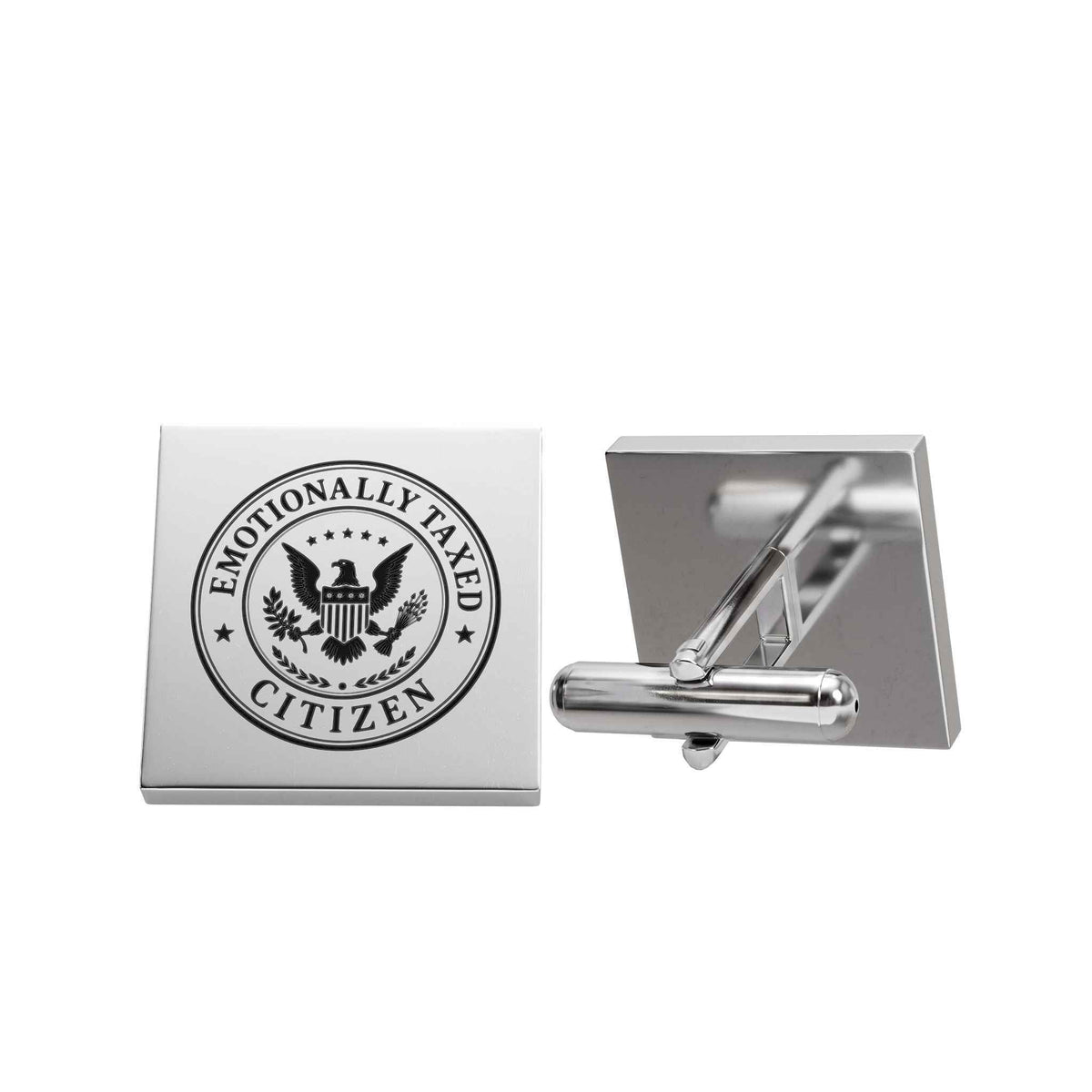 Emotionally Taxed Citizen Cufflinks - Jewelry, Cufflinks - EpiAl's Shop