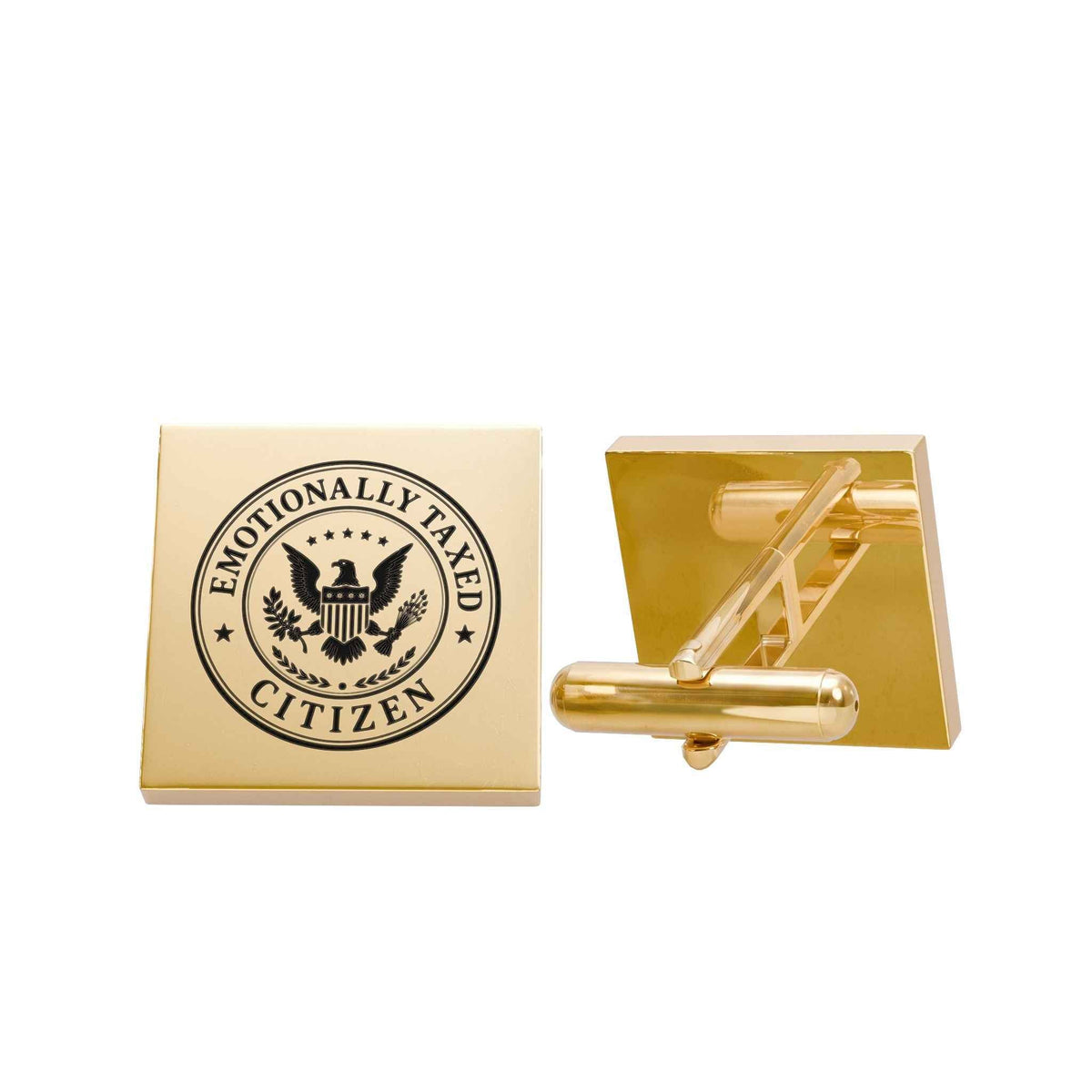 Emotionally Taxed Citizen Cufflinks - Jewelry, Cufflinks - EpiAl's Shop