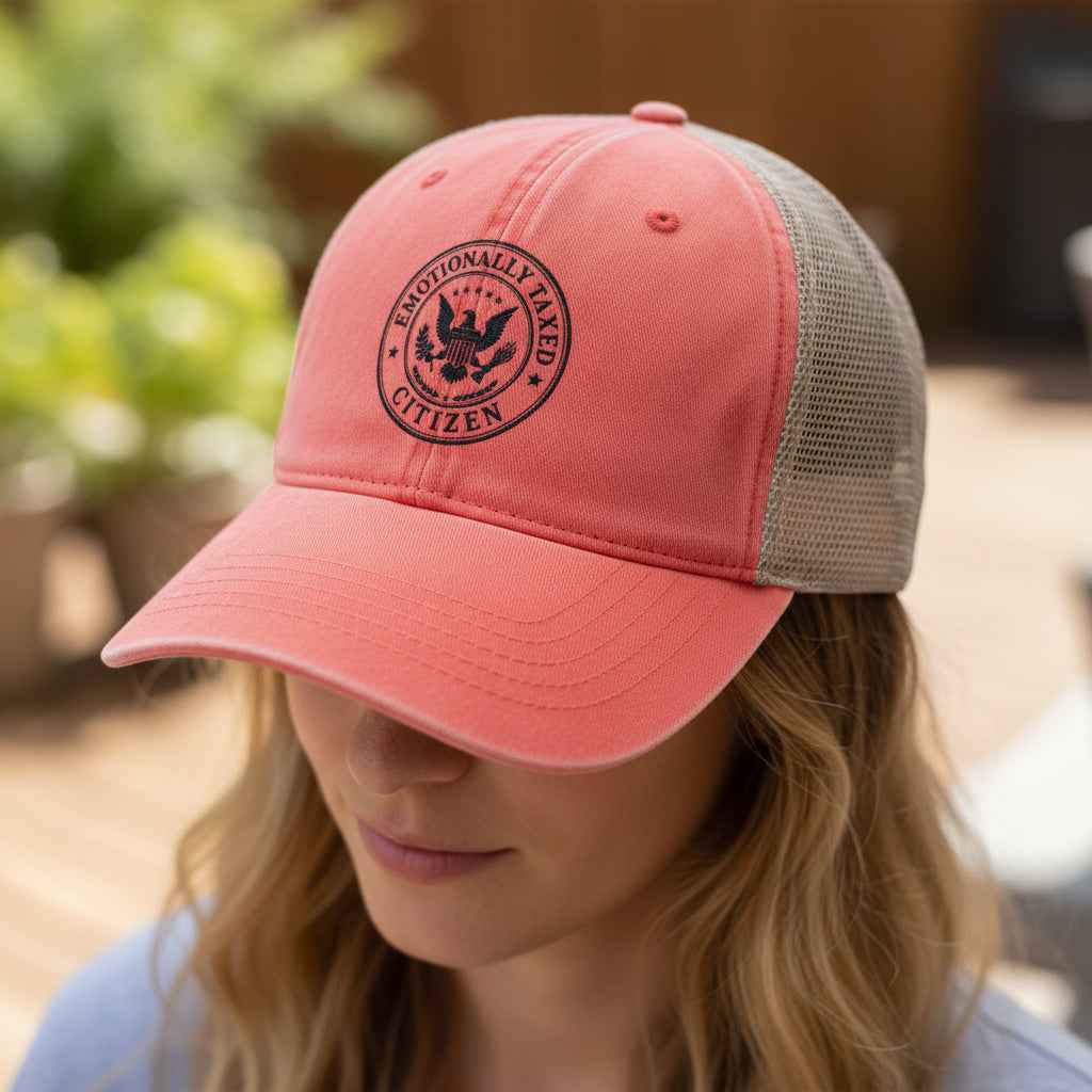Emotionally Taxed Citizen Women’s Ponytail Trucker Hat - Hats, Baseball & Trucker - EpiAl's Shop