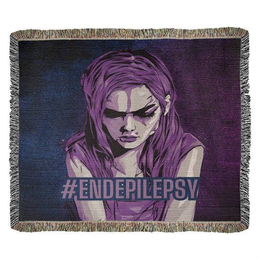End Epilepsy Woven Blanket - Beds & Blankets - Epileptic Al’s Shop