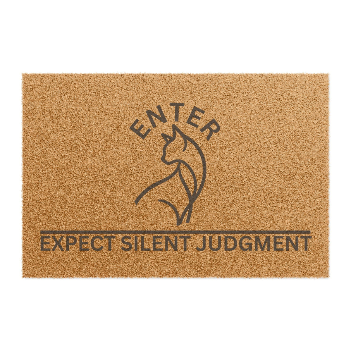 Enter. Expect Silent Judgment. Cat Welcome Mat - Decor, Rugs, Outdoor - EpiAl's Shop