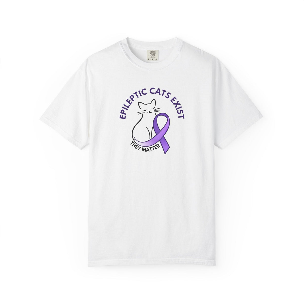 Epikitty Awareness T-Shirt – Epileptic Cats Exist. They Matter. - Clothing, Unisex, T-Shirts - EpiAl's Shop