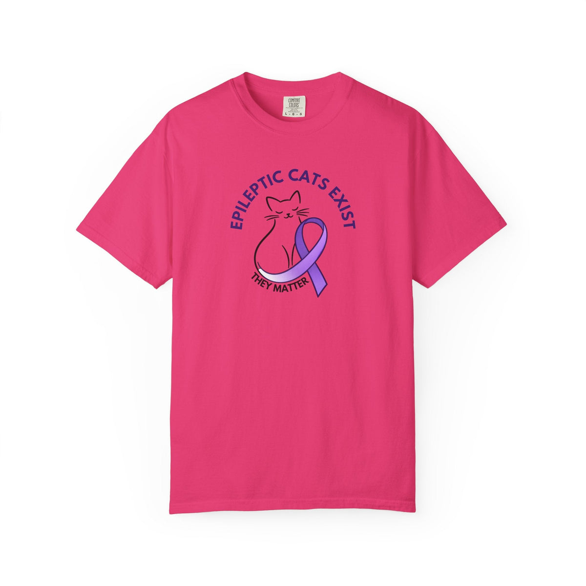Epikitty Awareness T-Shirt – Epileptic Cats Exist. They Matter. - Clothing, Unisex, T-Shirts - EpiAl's Shop