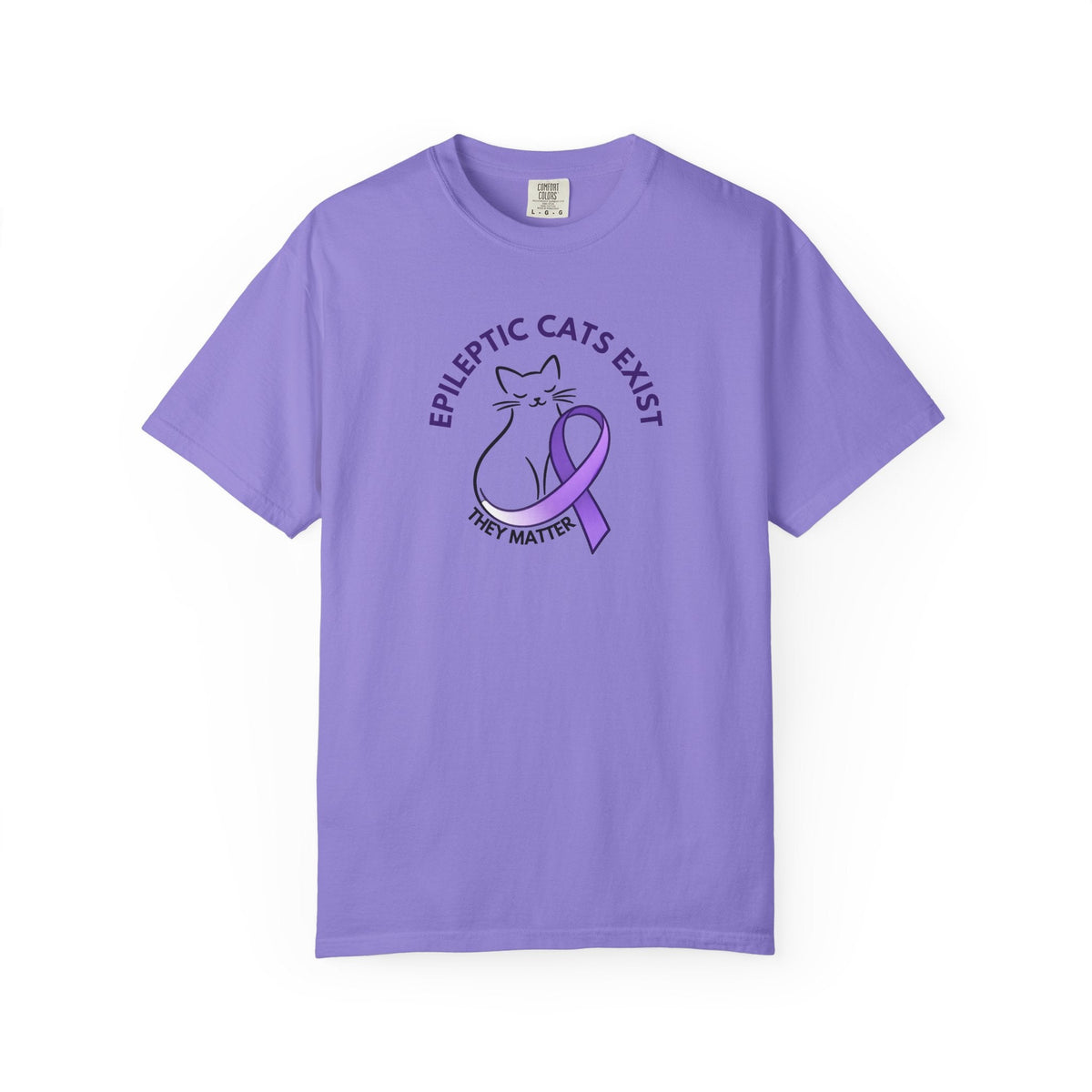 Epikitty Awareness T-Shirt – Epileptic Cats Exist. They Matter. - Clothing, Unisex, T-Shirts - EpiAl's Shop