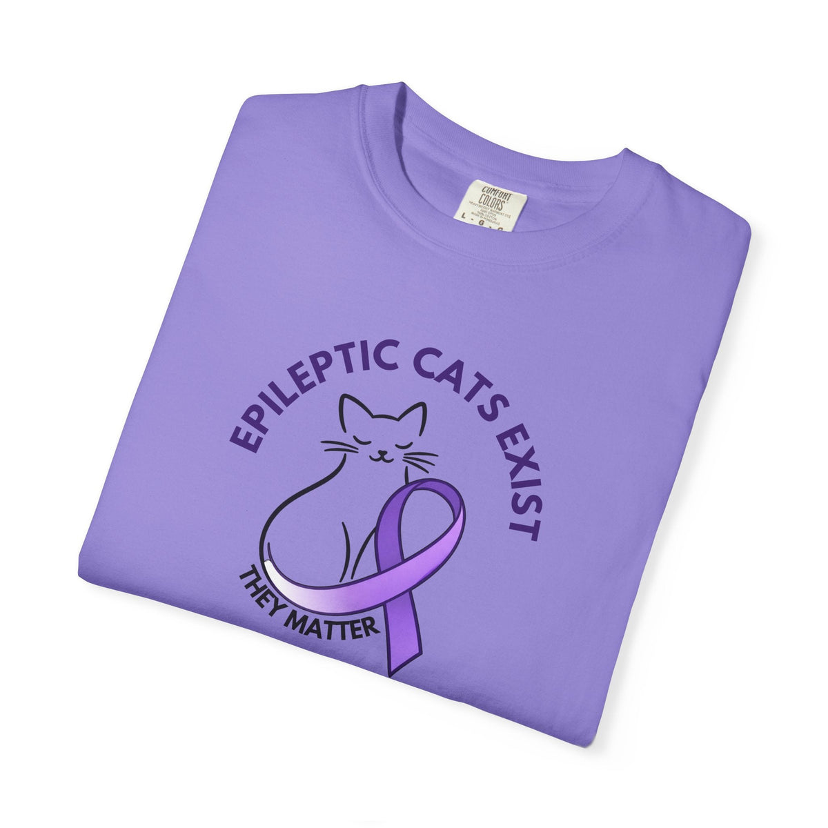 Epikitty Awareness T-Shirt – Epileptic Cats Exist. They Matter. - Clothing, Unisex, T-Shirts - EpiAl's Shop