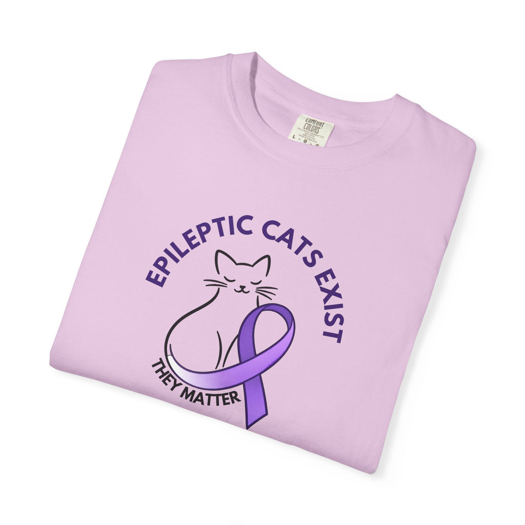 Epikitty Awareness T-Shirt – Epileptic Cats Exist. They Matter. - Clothing, Unisex, T-Shirts - EpiAl's Shop