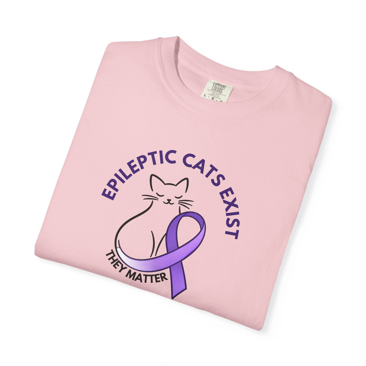 Epikitty Awareness T-Shirt – Epileptic Cats Exist. They Matter. - Clothing, Unisex, T-Shirts - EpiAl's Shop