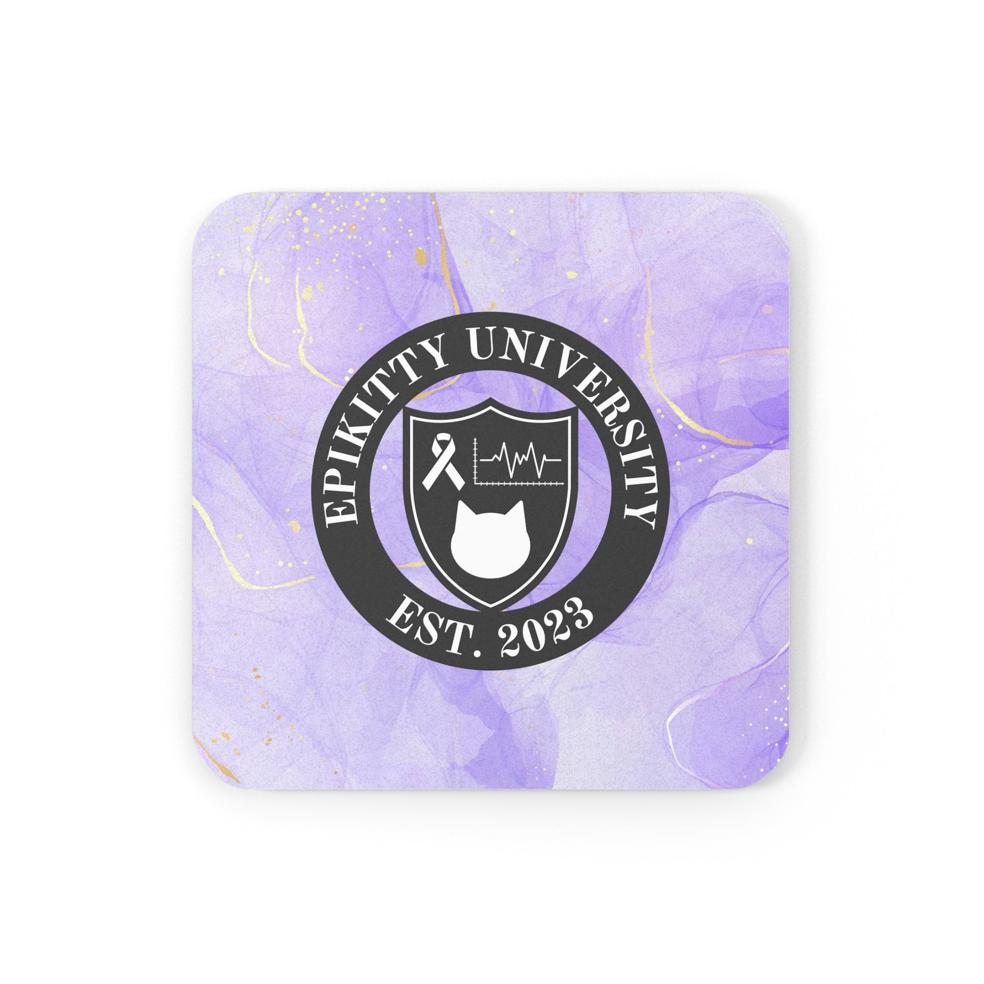 EpiKitty U Cork Back Coaster - Home Decor - Epileptic Al’s Shop