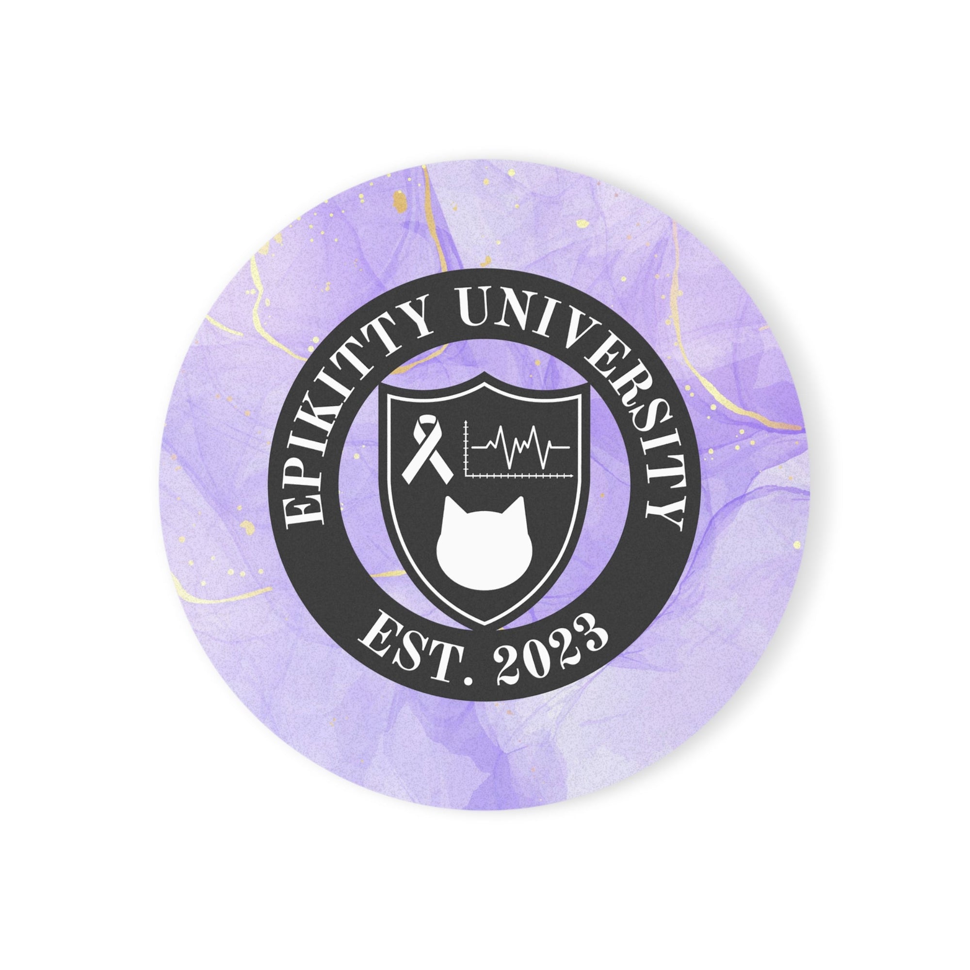 EpiKitty U Cork Back Coaster - Home Decor - Epileptic Al’s Shop