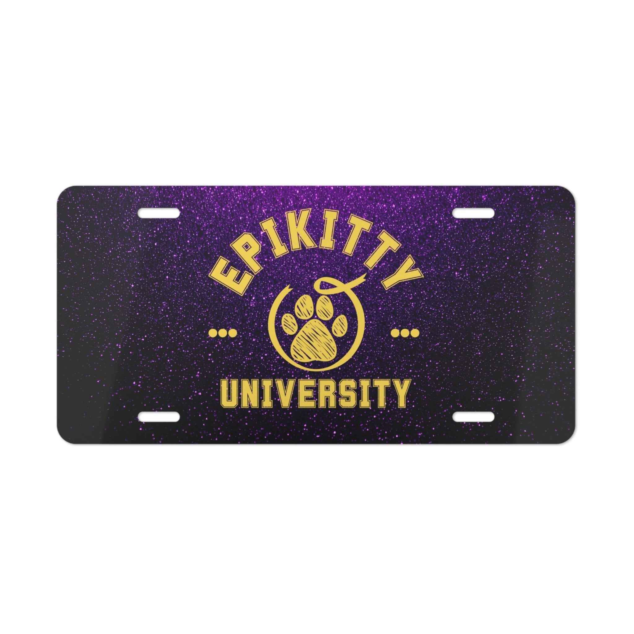 Epikitty U Purple Vanity Plate