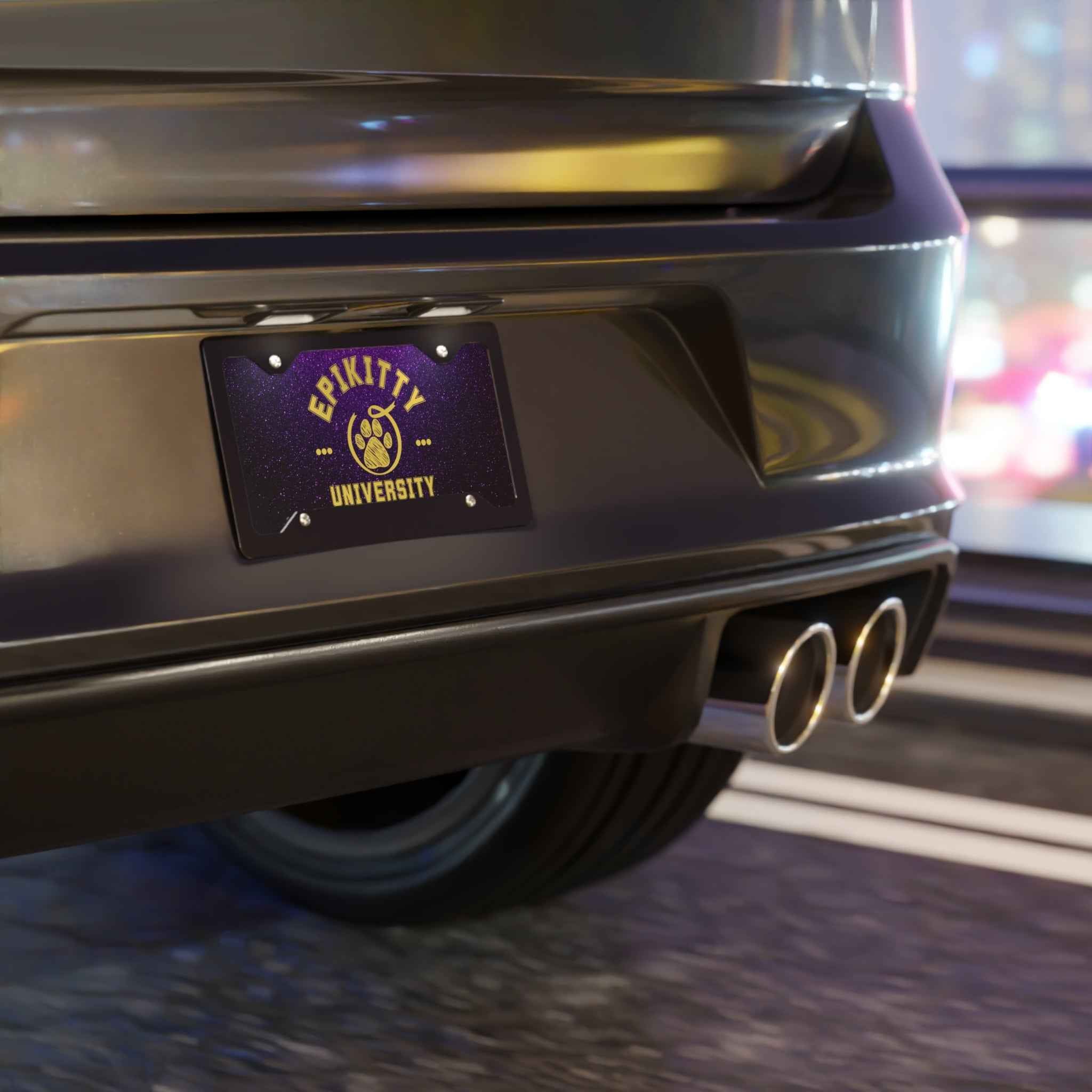Epikitty U Purple Vanity Plate