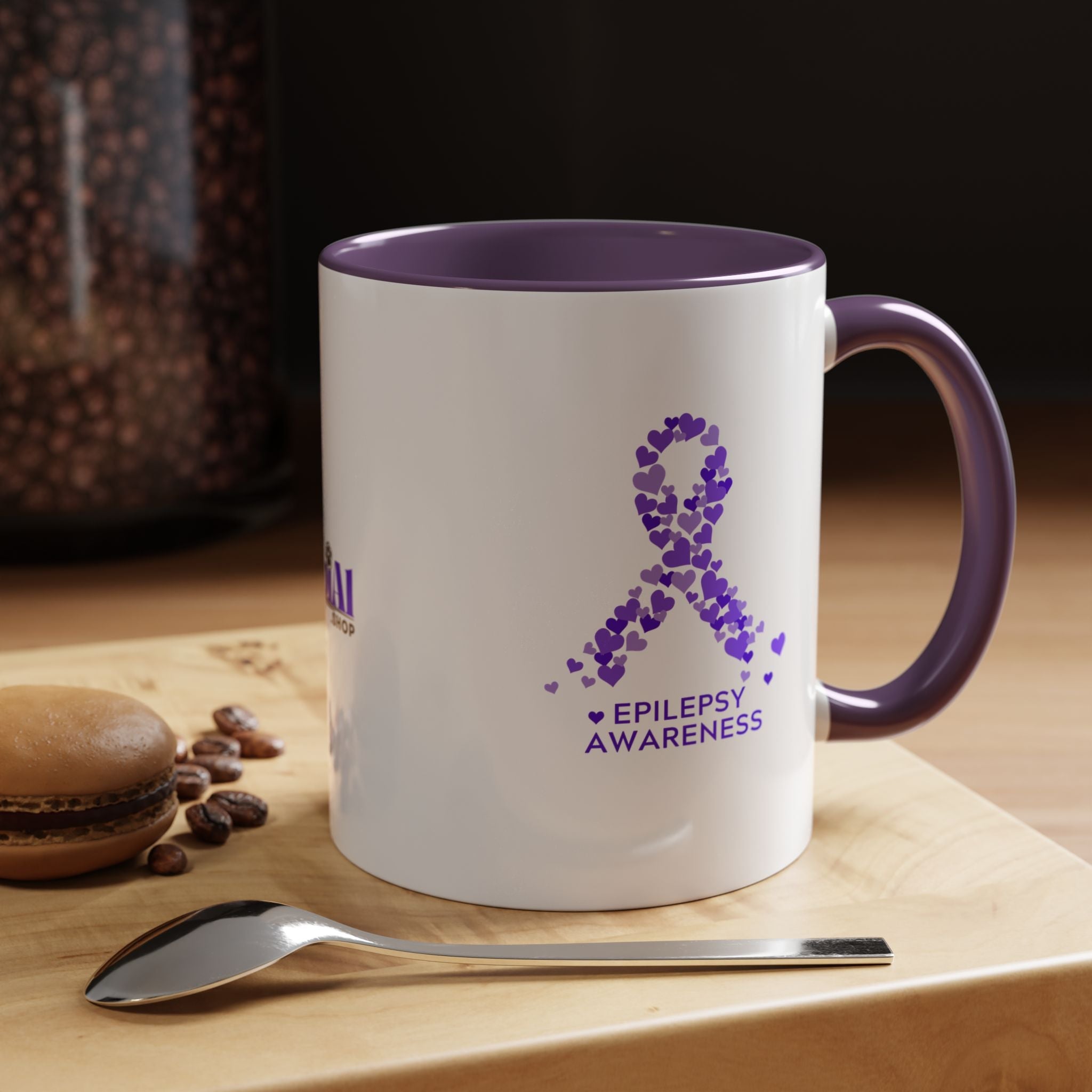 Epilepsy Awareness Accent Coffee Mug - Drinkware, Coffee Mugs - EpiAl's Shop