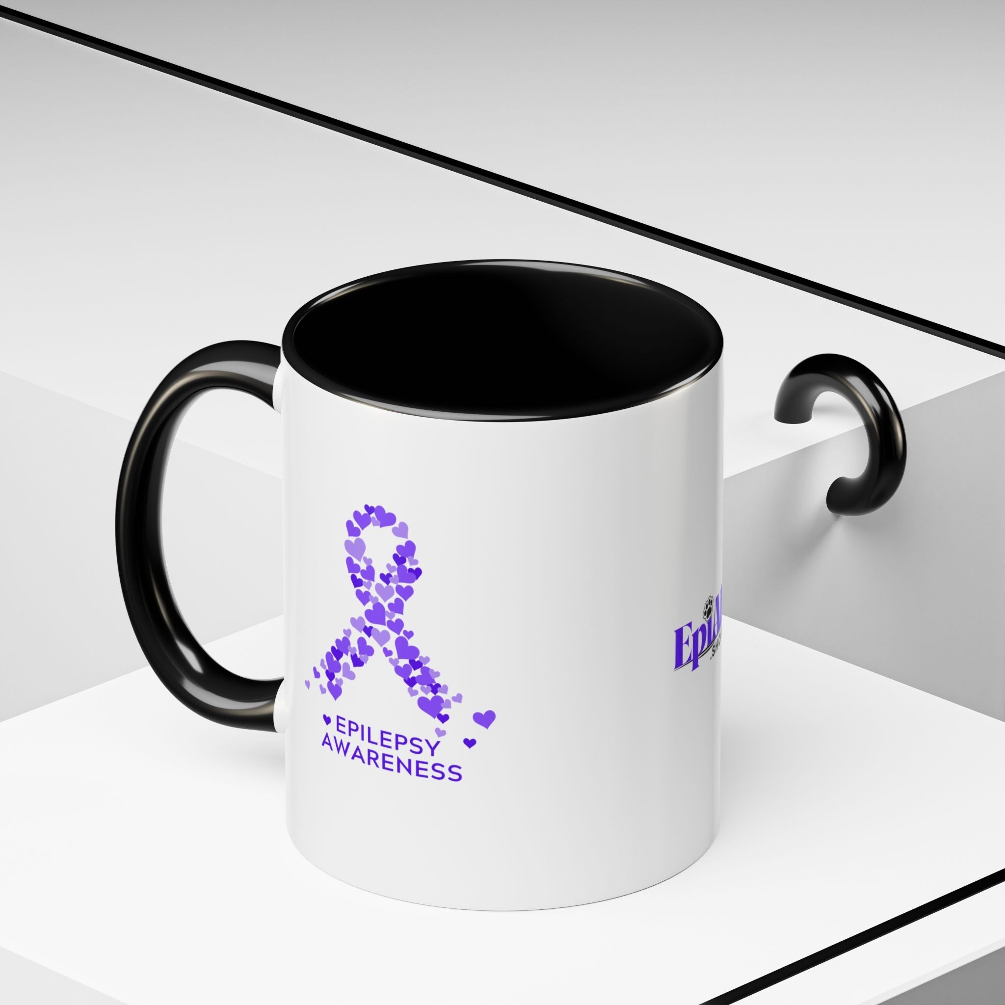 Epilepsy Awareness Accent Coffee Mug - Drinkware, Coffee Mugs - EpiAl's Shop