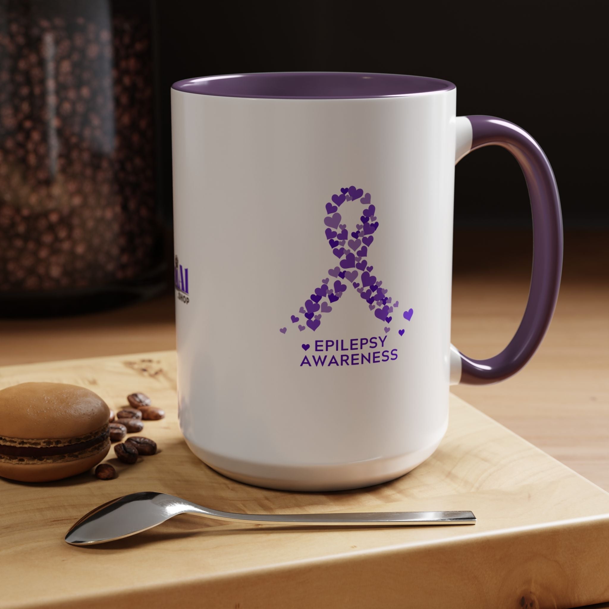 Epilepsy Awareness Accent Coffee Mug - Drinkware, Coffee Mugs - EpiAl's Shop