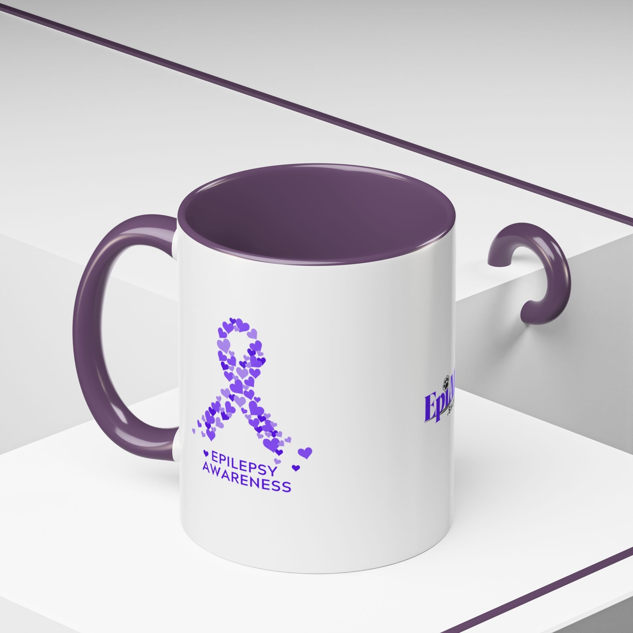 Epilepsy Awareness Accent Coffee Mug - Drinkware, Coffee Mugs - EpiAl's Shop