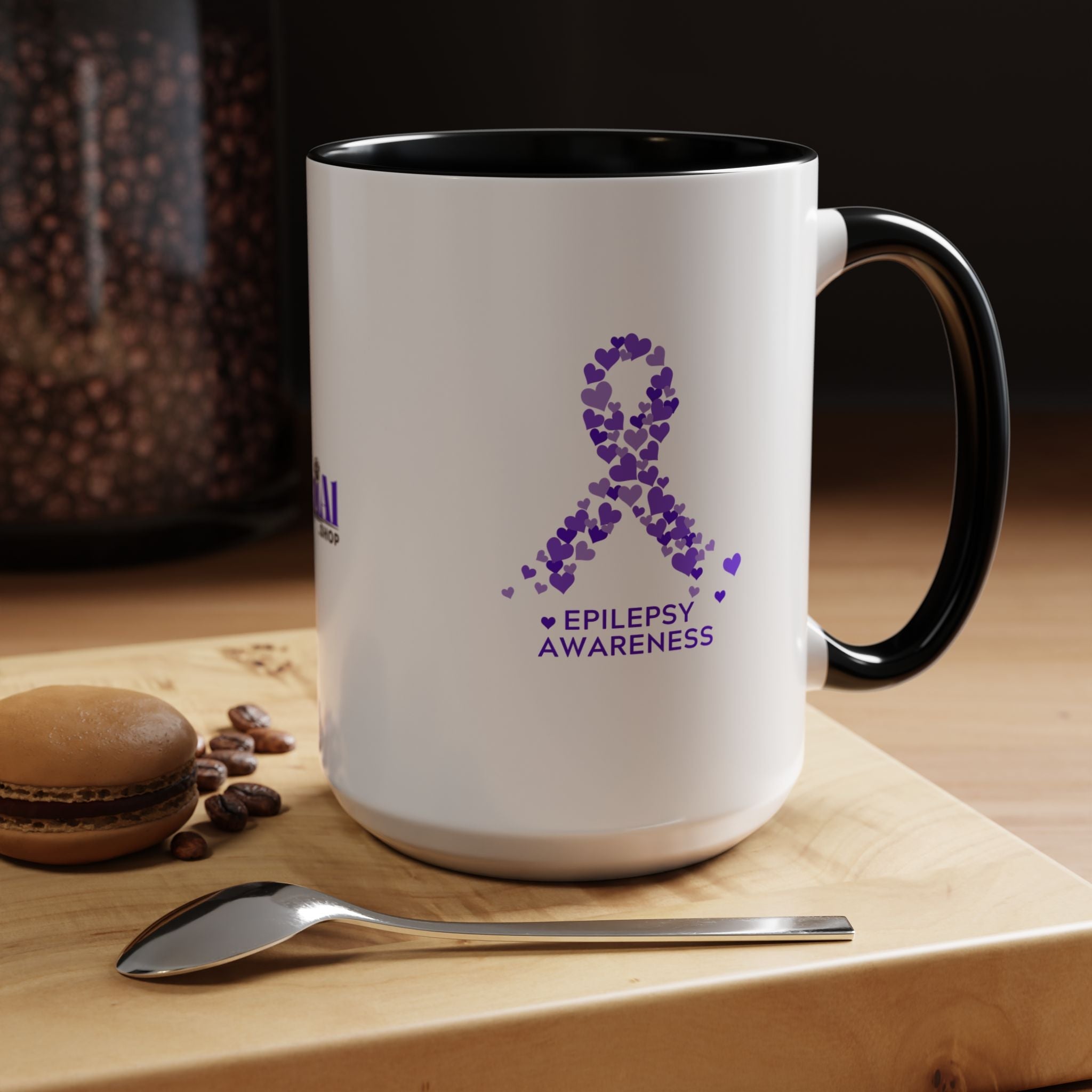 Epilepsy Awareness Accent Coffee Mug - Drinkware, Coffee Mugs - EpiAl's Shop