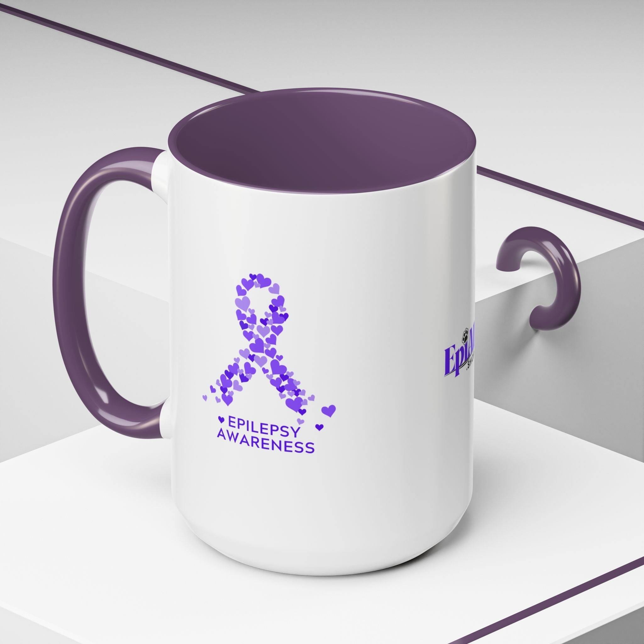 Epilepsy Awareness Accent Coffee Mug - Drinkware, Coffee Mugs - EpiAl's Shop