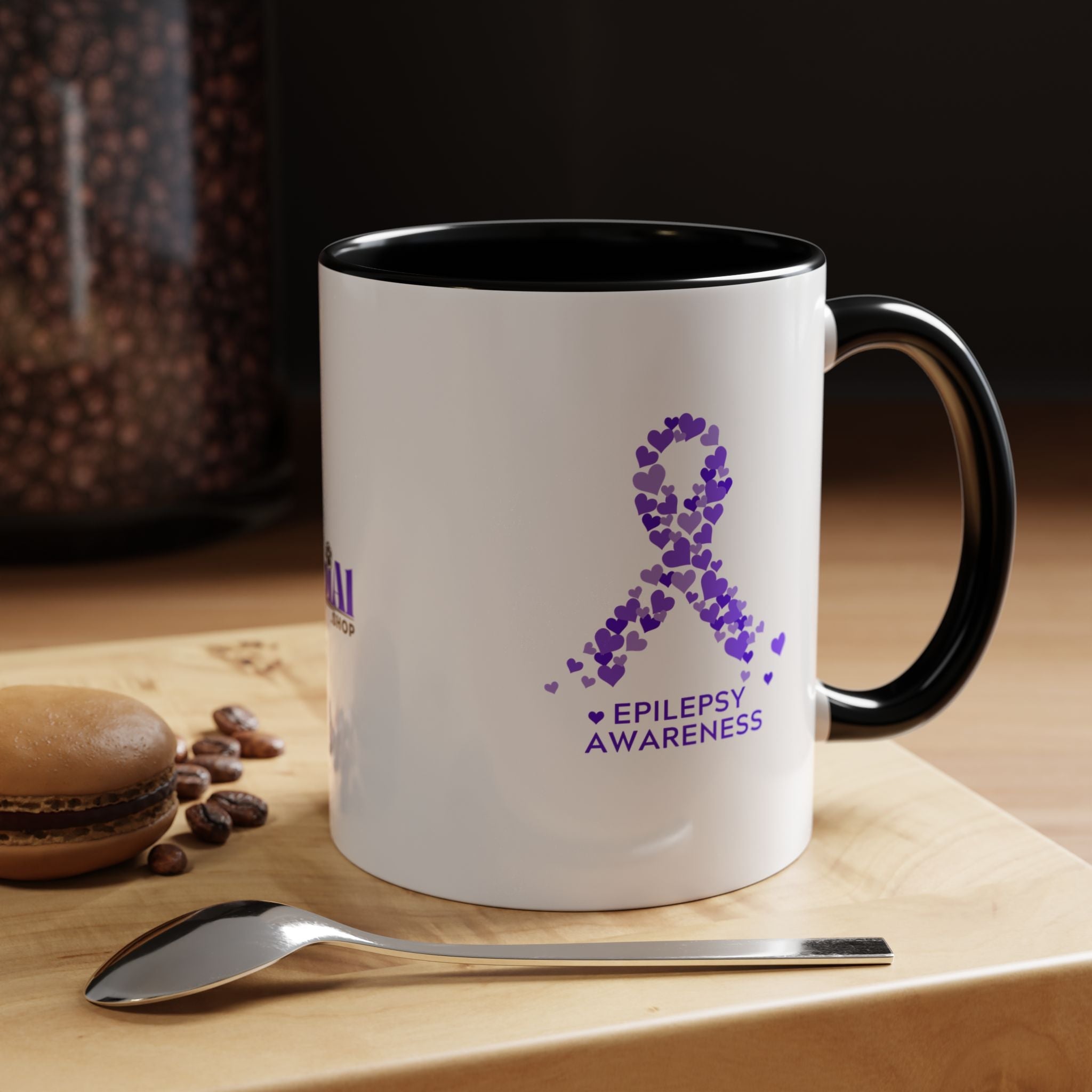 Epilepsy Awareness Accent Coffee Mug - Drinkware, Coffee Mugs - EpiAl's Shop
