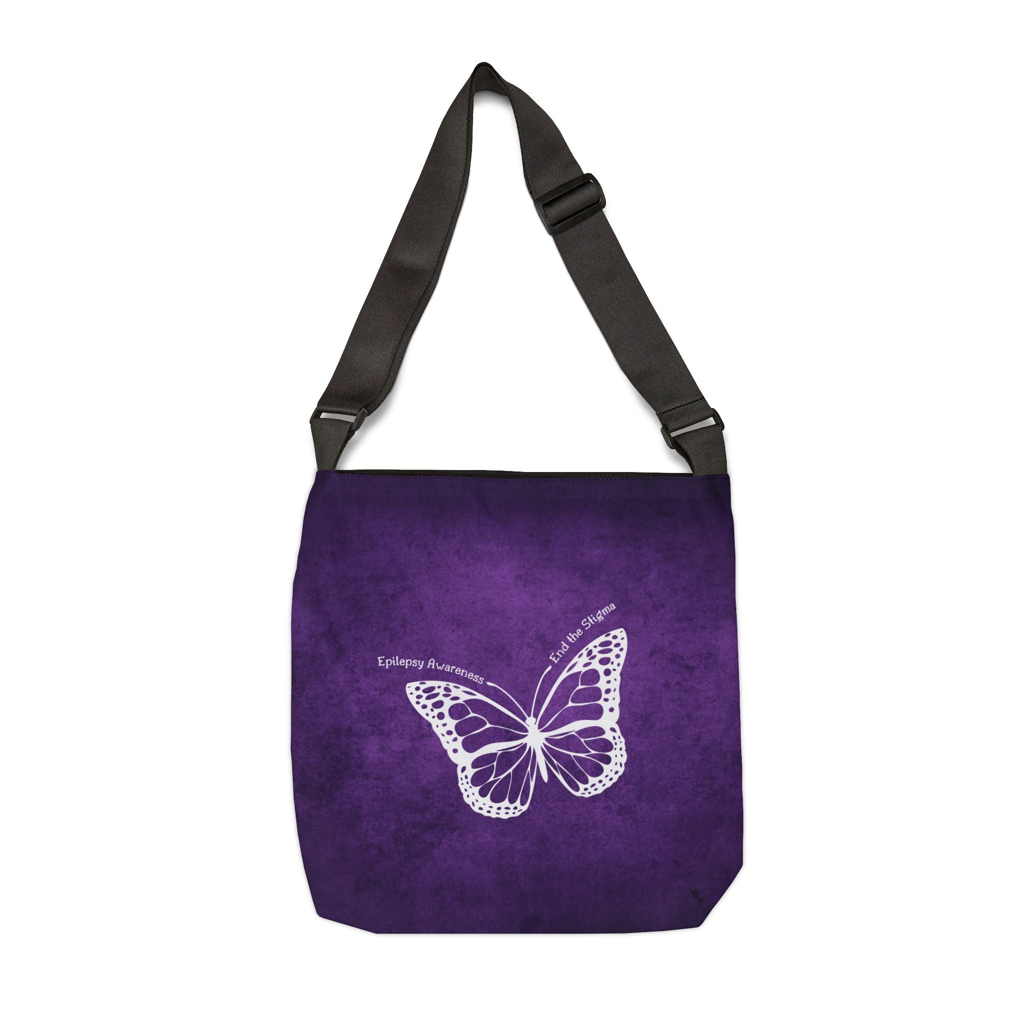 Epilepsy Awareness Adjustable Tote Bag - End the Stigma - Bags, Tote - EpiAl's Shop