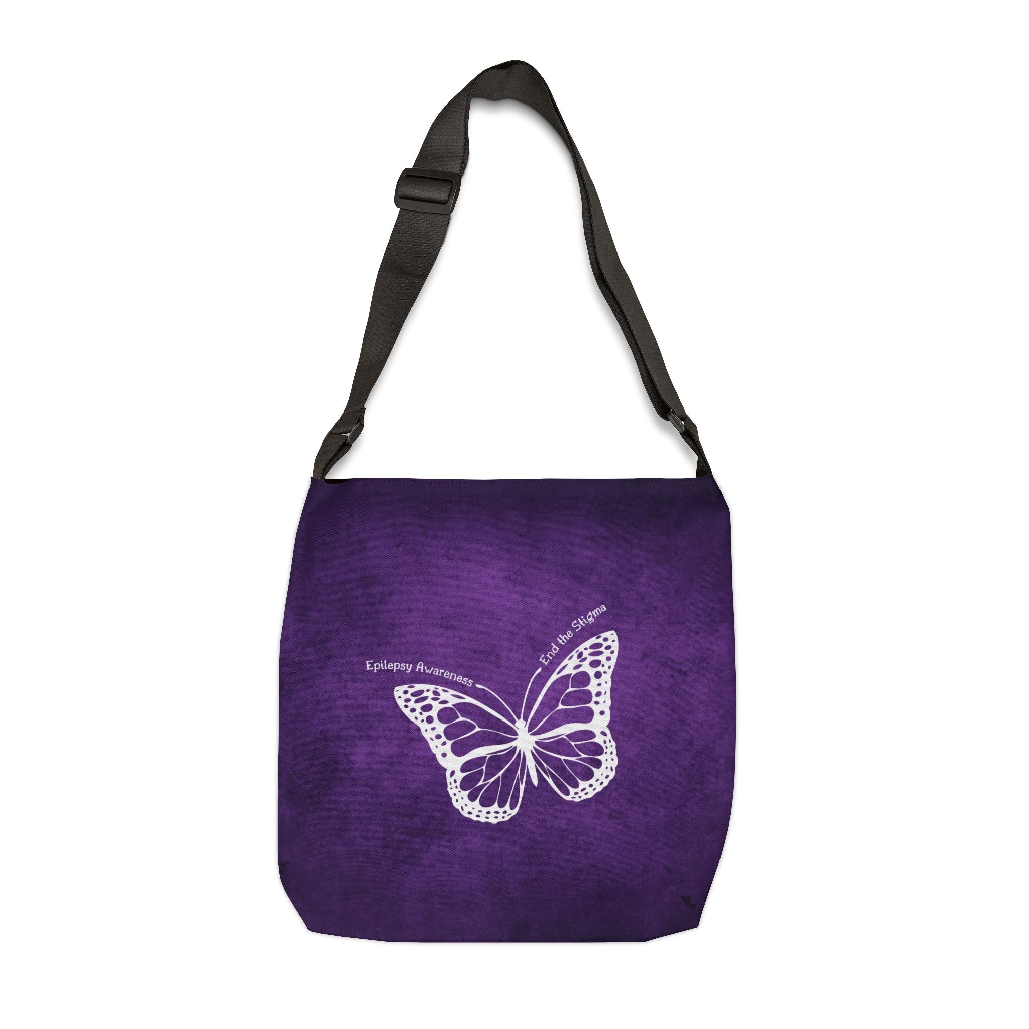 Epilepsy Awareness Adjustable Tote Bag - End the Stigma - Bags, Tote - EpiAl's Shop