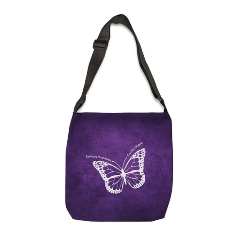 Epilepsy Awareness Adjustable Tote Bag - End the Stigma - Bags, Tote - EpiAl's Shop
