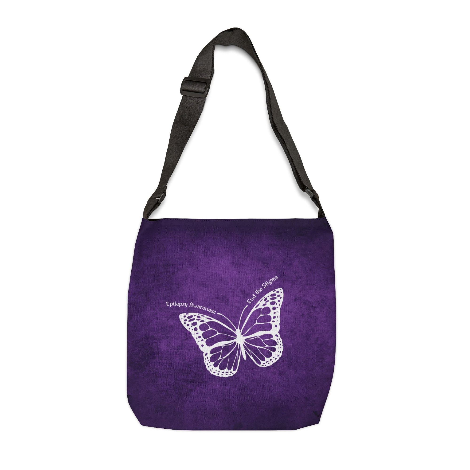 Epilepsy Awareness Adjustable Tote Bag - End the Stigma - Bags, Tote - EpiAl's Shop