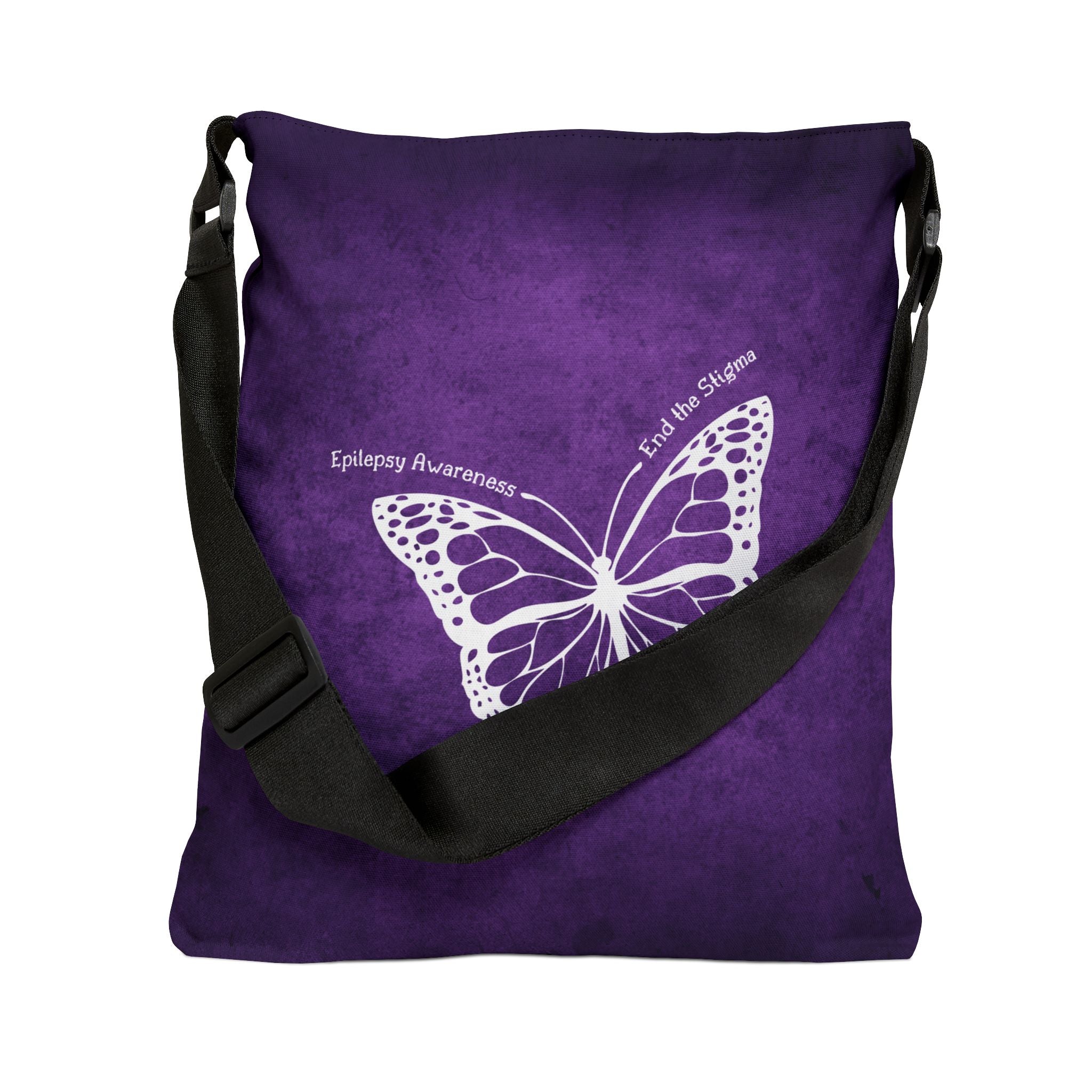 Epilepsy Awareness Adjustable Tote Bag - End the Stigma - Bags, Tote - EpiAl's Shop