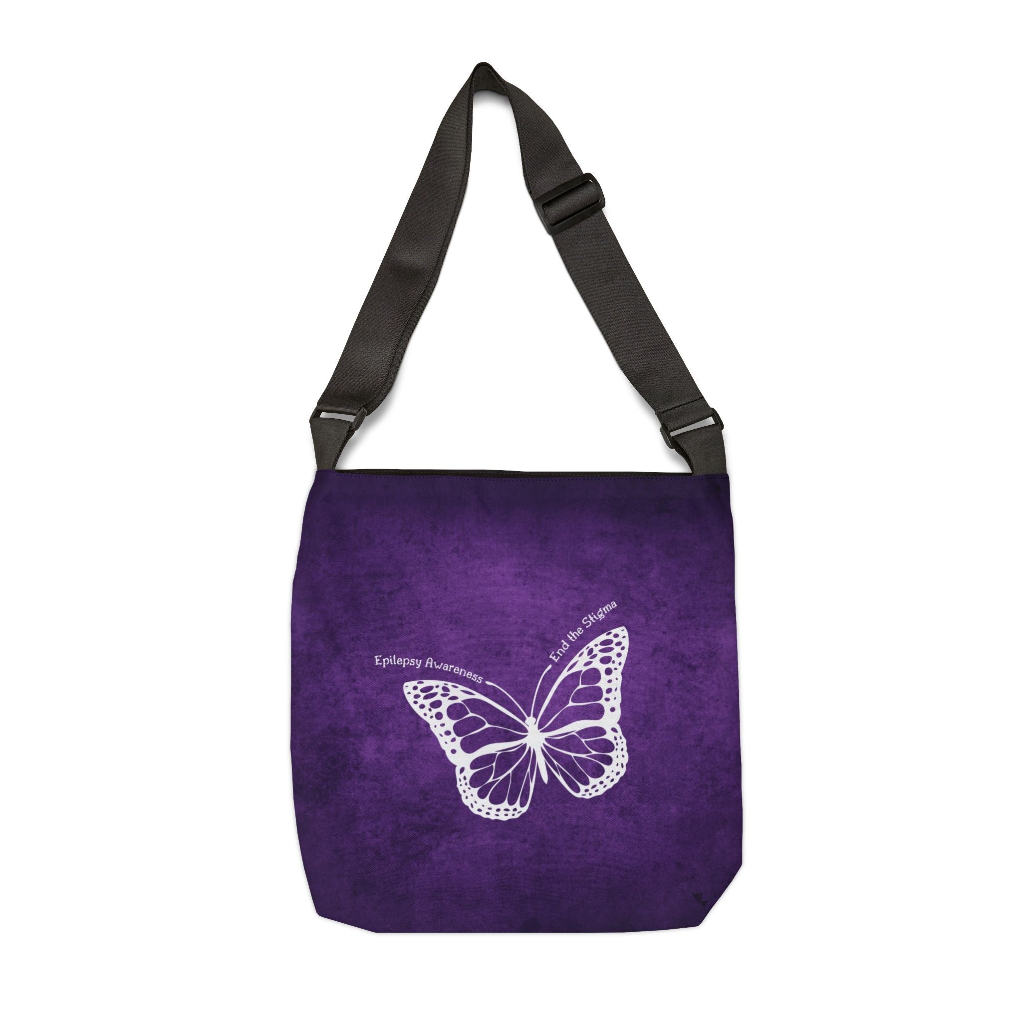 Epilepsy Awareness Adjustable Tote Bag - End the Stigma - Bags, Tote - EpiAl's Shop