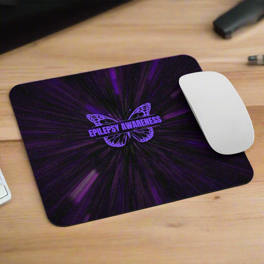 Epilepsy Awareness Butterfly Mouse Pad - Office Accessories - EpiAl's Shop