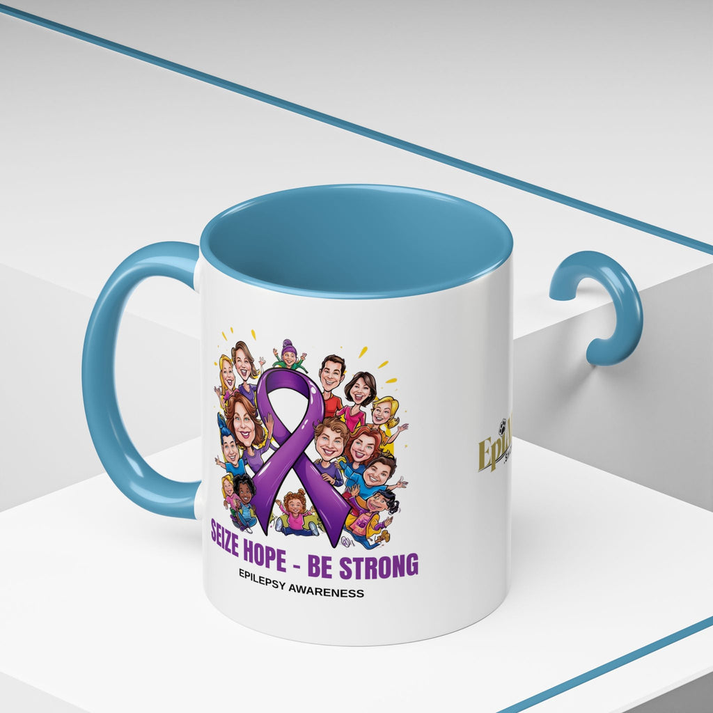 Epilepsy Awareness Coffee Mug - Seize Hope Be Strong - Drinkware, Coffee Mugs - EpiAl's Shop