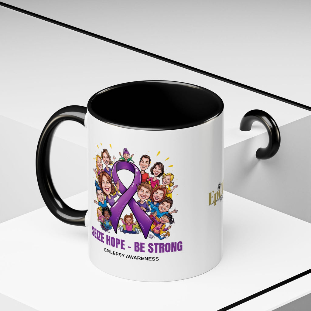 Epilepsy Awareness Coffee Mug - Seize Hope Be Strong - Drinkware, Coffee Mugs - EpiAl's Shop