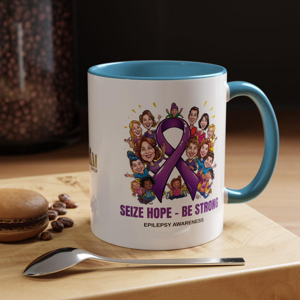Epilepsy Awareness Coffee Mug - Seize Hope Be Strong - Drinkware, Coffee Mugs - EpiAl's Shop