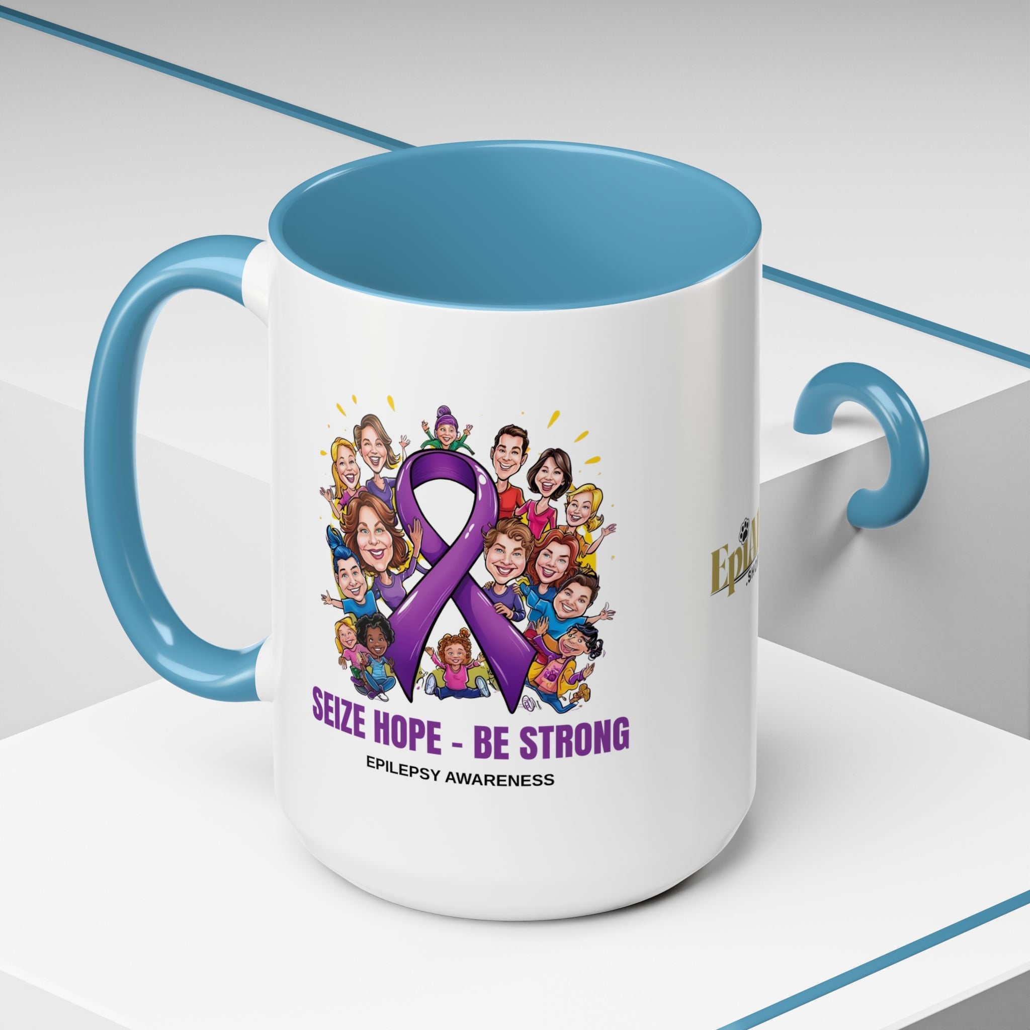 Epilepsy Awareness Coffee Mug - Seize Hope Be Strong - Drinkware, Coffee Mugs - EpiAl's Shop