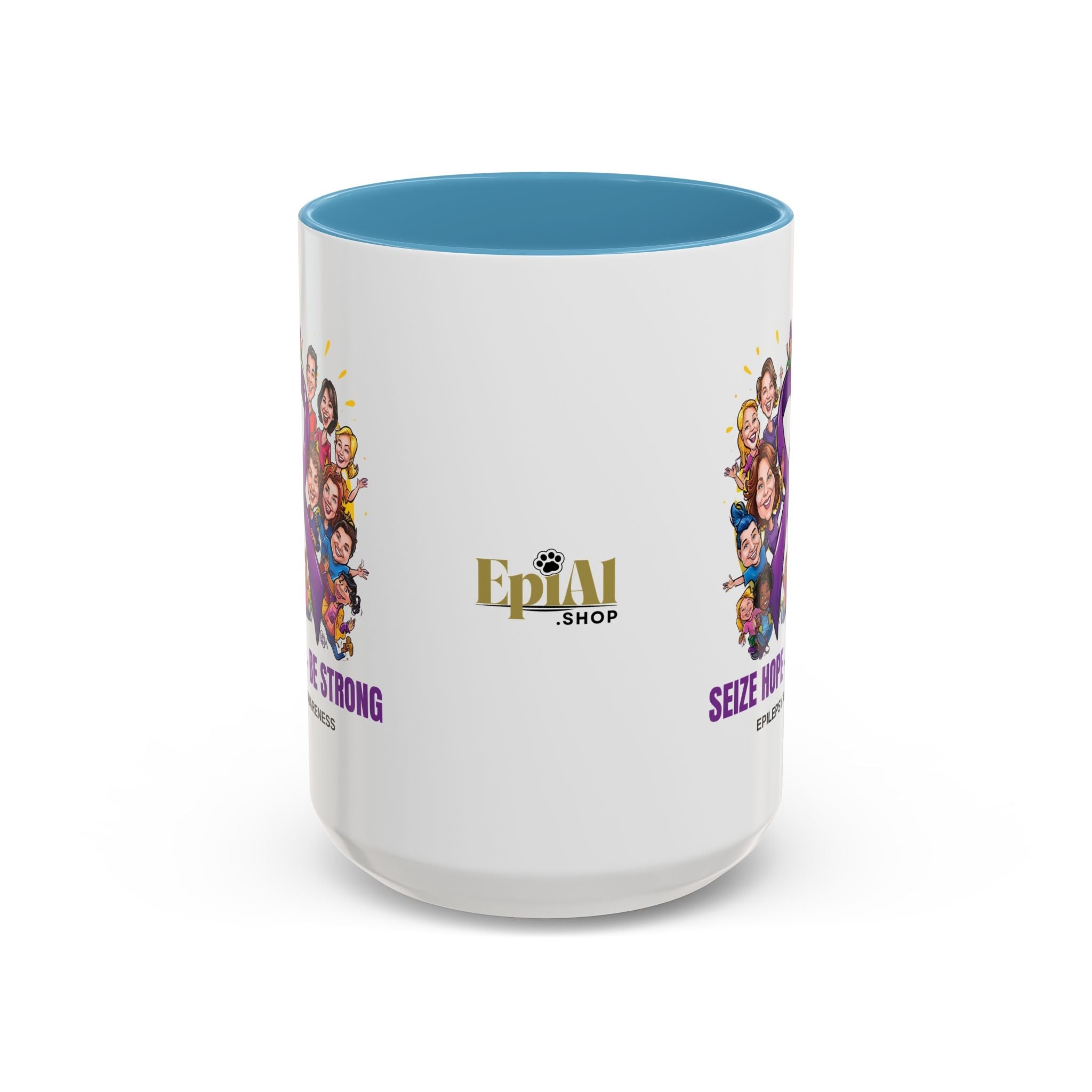 Epilepsy Awareness Coffee Mug - Seize Hope Be Strong - Drinkware, Coffee Mugs - EpiAl's Shop
