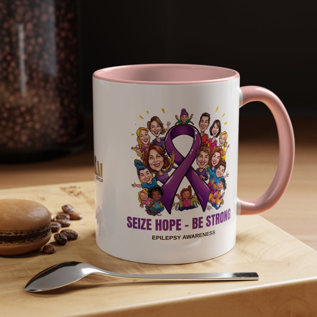 Epilepsy Awareness Coffee Mug - Seize Hope Be Strong - Drinkware, Coffee Mugs - EpiAl's Shop