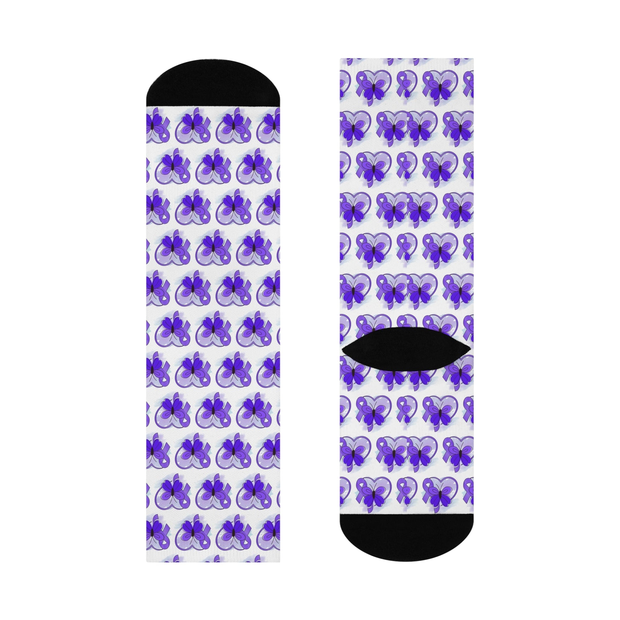 Epilepsy Awareness Cushioned Crew Socks - Clothing, Socks - EpiAl's Shop