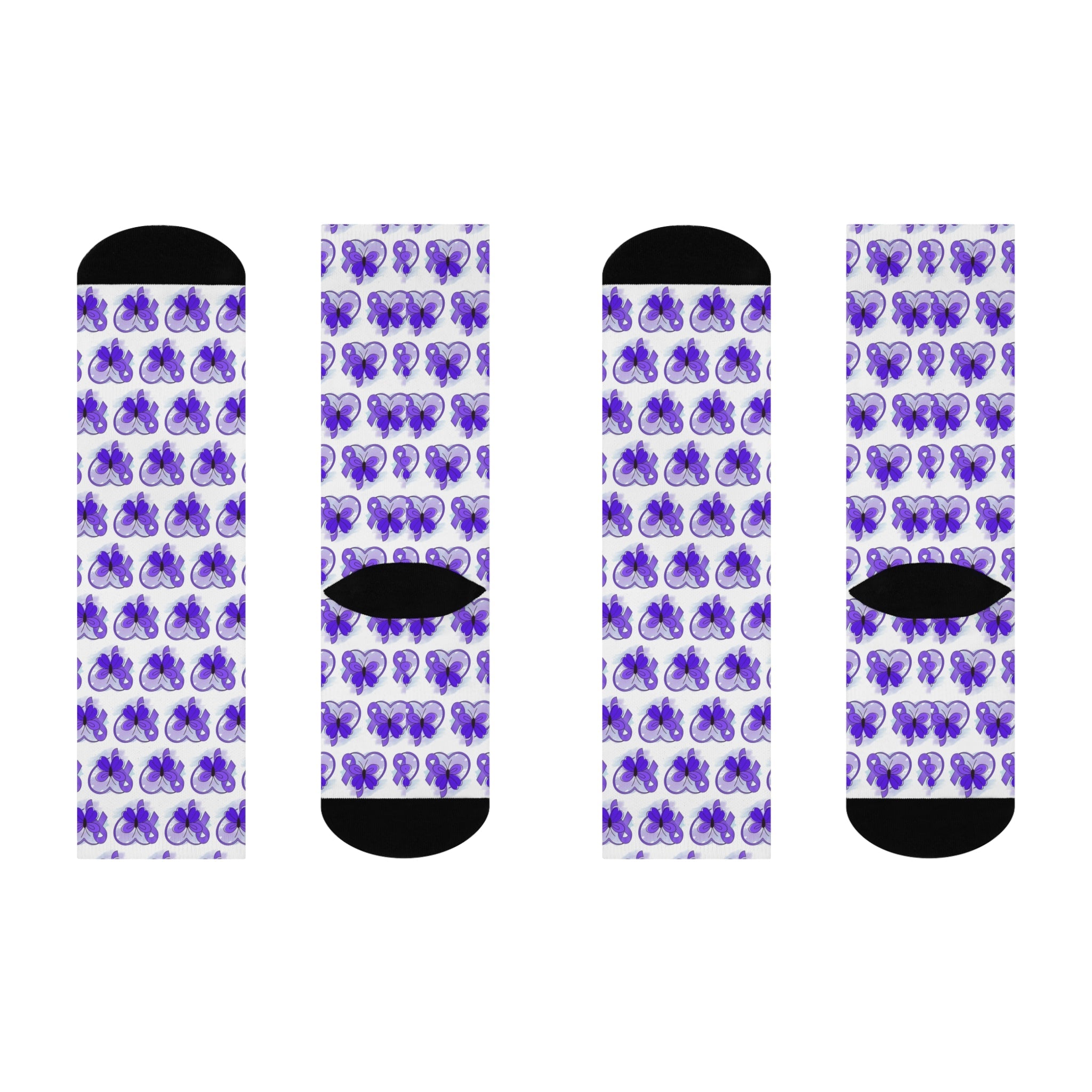Epilepsy Awareness Cushioned Crew Socks - Clothing, Socks - EpiAl's Shop