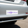 Epilepsy Awareness EEG Wave 10x3 Bumper Magnet – Purple Ribbon Support - Magnets, Indoor & Outdoor - EpiAl's Shop